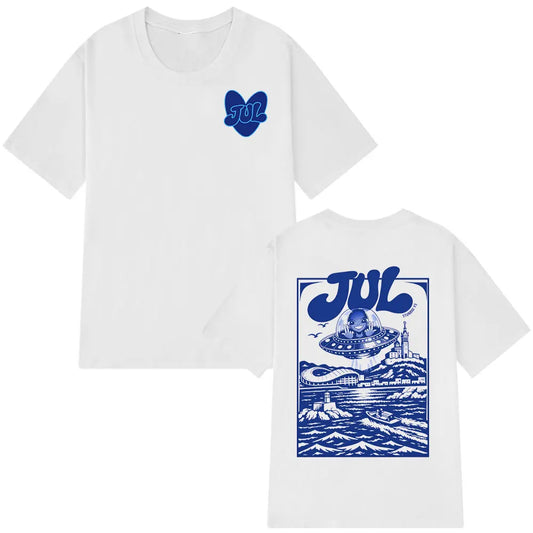 T-Shirt Oversize Graphique Rap Casual Coton Unisexe