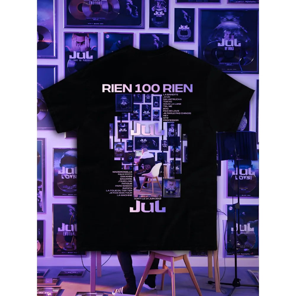 Oversized Cotton Rap Graphic T-Shirt Unisex Casual Top