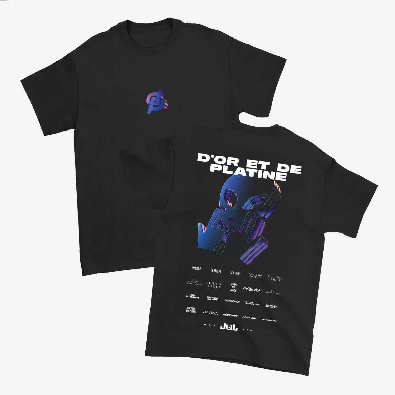 T-shirt Oversize Hip-Hop Unisexe à Imprimé Rap