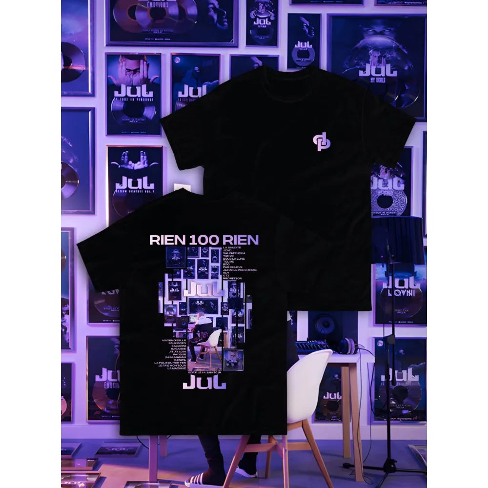 Oversized Cotton Rap Graphic T-Shirt Unisex Casual Top